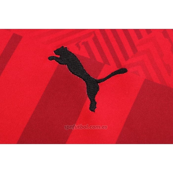 Chandal del AC Milan Manga Corta 2022-2023 Rojo
